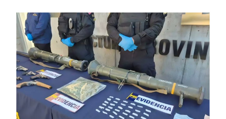 Clan familiar detenido con lanzacohetes en Limache: operativo revela drogas y armas de guerra